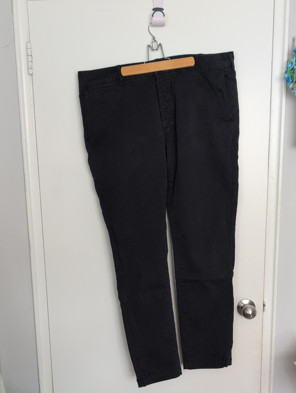 Classic Men’s Black Chino Pants 38x34